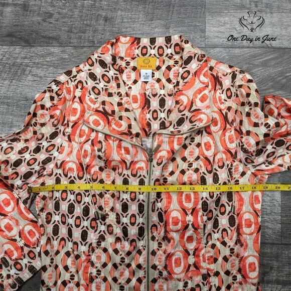 Ruby Rd Abstract Zip Up Jacket Size M - Picture 3 of 5